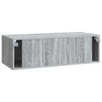 vidaXL Meuble TV mural 98 x 41 x 30 cm Sonoma gris Bois d'ingénierie