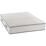 Ensemble matelas équilibré + sommier 140 x 190 x 24 cm - Ressorts - 7 zones