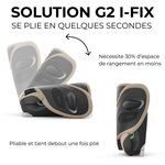 Siège auto Gold Solution G2 I-FIX 3-12 ans - Groupe 2/3 - 100-150 cm Fog Grey - gris clair