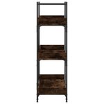 vidaXL Bibliothèque à 3 niveaux chêne fumé 100x33x108 5 cm
