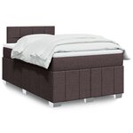 vidaXL Sommier à lattes de lit avec matelas Marron foncé 120x200 cm