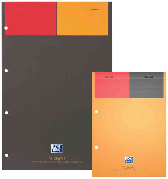 bloc-notes international 'NOTEPAD'  A4+  quadrillé  80F OXFORD