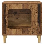 vidaXL Maison pour chat Bois ancien 51 x 30 x 52 cm Bois d'ingénierie