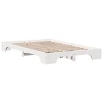 vidaXL Cadre de lit Blanc 140 x 190 cm Bois massif en pin