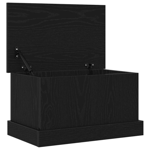 vidaXL Boîte de Rangement Chêne noir 50 x 30 x 28 cm Bois d'ingénierie