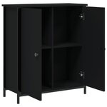 vidaXL Buffet noir 70x30x80 cm bois d'ingénierie