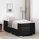 vidaXL Cadre de lit Noir 80 x 200 cm Faux cuir