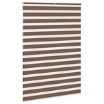 vidaXL Store zèbre marron 160x200cm largeur du tissu 155 9cm polyester