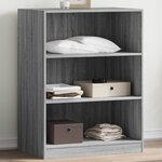 vidaXL Garde-robe sonoma gris 77x48x102 cm bois d'ingénierie