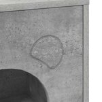 vidaXL Maison pour chat Béton 42 5 x 40 x 53 cm Bois d'ingénierie