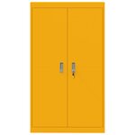 vidaXL Armoire de rangement 2 Pièces Jaune moutarde 80 x 40 x 140 cm