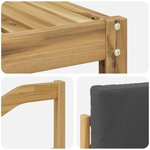 vidaXL Ensemble de canapés d'extérieur 6 pc Blanc et anthracite