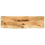 vidaXL Dessus de table 100x20x3 8cm bord vif bois massif manguier brut