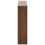 vidaXL Armoire à chaussures miroir à 2 niveaux Chêne marron 63x17x67cm