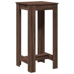 vidaXL Table de bar chêne marron 51x50x103 5 cm bois d'ingénierie