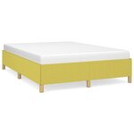 vidaXL Cadre de lit sans matelas vert 140x200 cm tissu