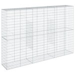 vidaXL Panier gabion avec couvercle 300x50x200 cm fer galvanisé