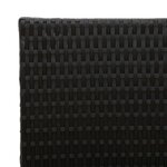 vidaXL Grand Pot Noir 55 x 22 x 70 cm polyrotin