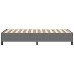 vidaXL Lit à ressorts Gris clair 90 x 190 cm Tissu en velours côtelé
