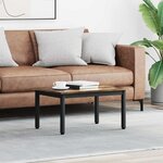 vidaXL Table basse Chêne Fumé 70 x 50 x 36 cm Bois d'ingénierie