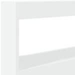 vidaXL Armoire tête de lit avec LED blanc 120x17x102 cm