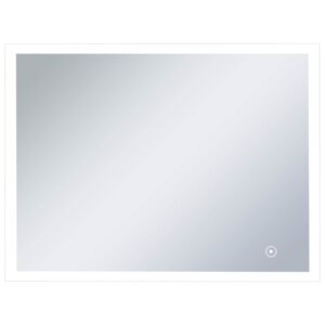 vidaXL Miroir mural à LED de salle de bain et capteur tactile 80x60 cm