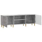 vidaXL Meuble TV 150 x 31 x 50 cm Gris béton Bois d'ingénierie