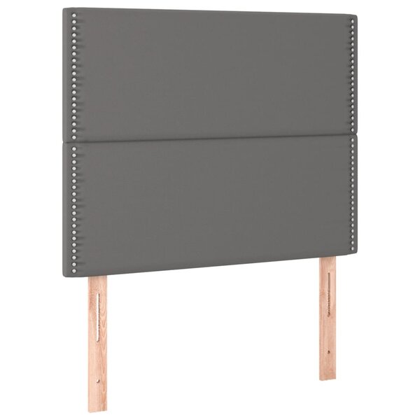 vidaXL Tête de lit Gris 100x5x118/128 cm Similicuir
