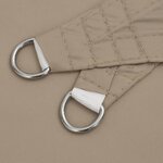 vidaXL Voile de parasol tissu oxford rectangulaire 3x5 m taupe