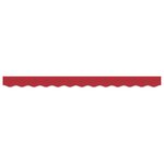 vidaXL Vélum pour cadre de 2 5 m Rouge 2 3x0 2 m