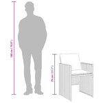 vidaXL Ensemble à manger de jardin et coussins 9 Pièces beige Poly rotin