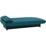 Banquette clic clac 3 places - Tissu 100  coton Bleu canard - 190 x 92 cm - MILA