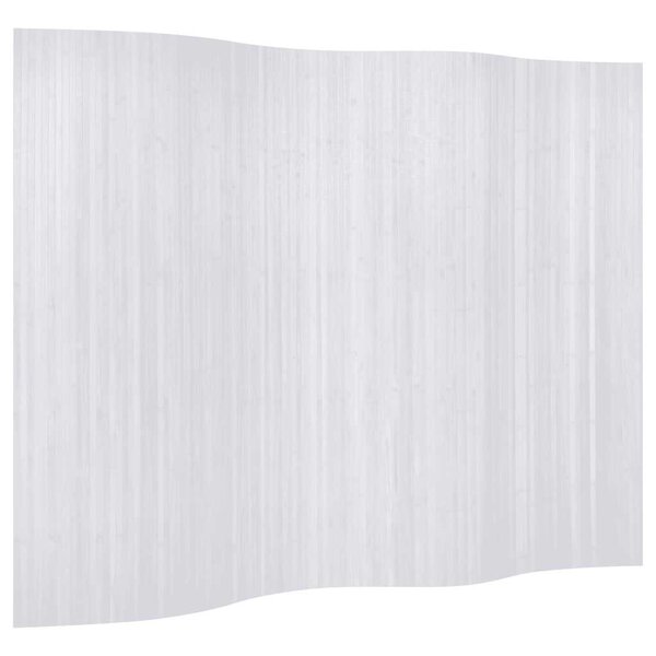 vidaXL Cloison de séparation Bambou Blanc 250 x 165 cm