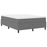 vidaXL Cadre de lit plateforme Gris clair 140 x 190 cm