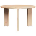 vidaXL Table basse 2 Pièces Naturel Bois de pin massif