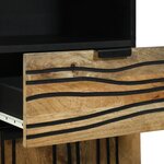 vidaXL Ensemble de mobilier de salle de bain 5 Pièces Marron Moyen