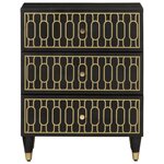 vidaXL Table de chevet 50x33x60 cm bois de manguier massif