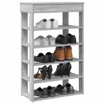 vidaXL Étagère à chaussures sonoma gris 60x30x98 cm bois d'ingénierie