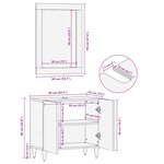vidaXL Ensemble de meubles salle de bain 2 Pièces bois de manguier massif