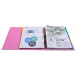 Classeur à levier Prem'Touch dos 80mm A4 rose EXACOMPTA