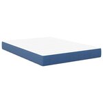 vidaXL Matelas de Lit avec matelas Bleu 160 x 200 cm tissu