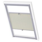 vidaXL Store plissé Crème S08/608