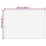 vidaXL Couverture lestée Gris 155x220 cm 7 kg Tissu