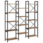 vidaXL Étagère Bois ancien 156 x 25 x 167.5 cm Bois d'ingénierie