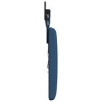 vidaXL Tête de lit suspendue Avec lumière LED Bleu Tissu
