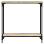 vidaXL Table console chêne sonoma 75x30 5x75 cm bois d'ingénierie