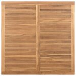 vidaXL Table basse Marron 110 x 110 x 45 cm Bois de teck solide