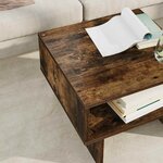 vidaXL Table basse Chêne fumé 48 x 46 x 35 cm Bois d'ingénierie