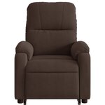 vidaXL Fauteuil inclinable électrique marron tissu microfibre
