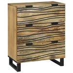vidaXL Vaisselier 60x33 5x75 cm en bois de manguier massif